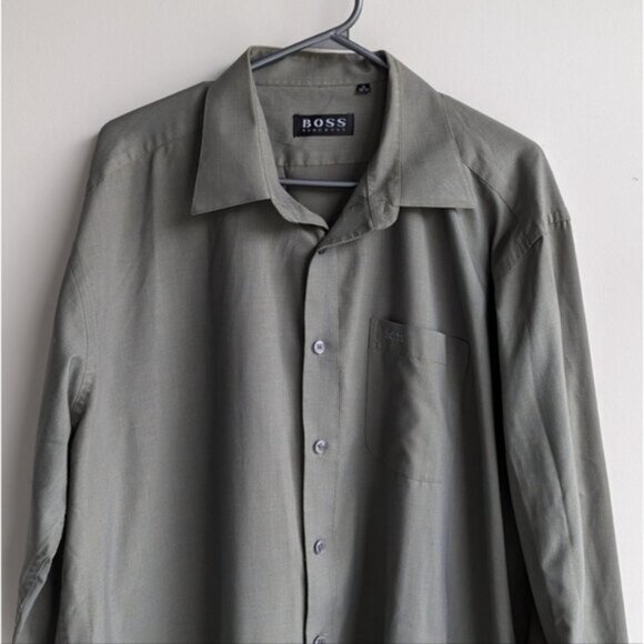 Hugo Boss button down dress shirt - green - Picture 2 of 6